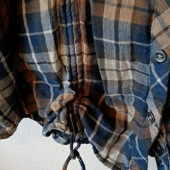 Harley Davidson Button Down Flannel Hoodie With Patches - Picture 5 of 7